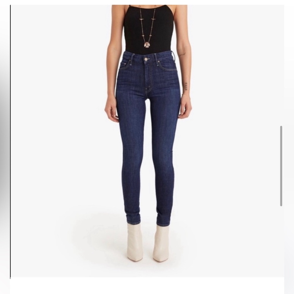 NWT! MOTHER  * High Waisted Looker Jeans in Clean Sweep-24